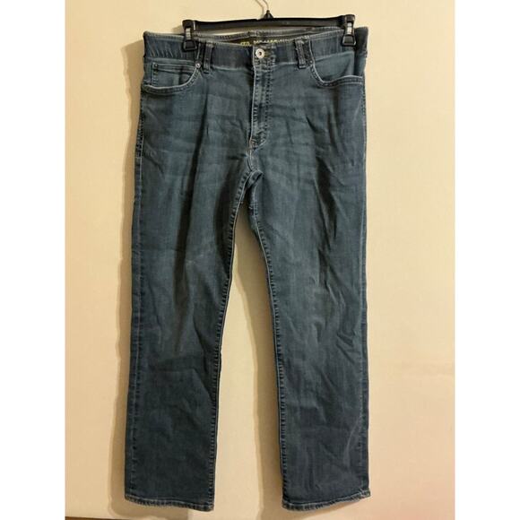 LEE MODERN SERIES STRAIGHT FIT TAPERED LEG DARK WASH JEANS - SIZE 36x32 - Picture 1 of 8